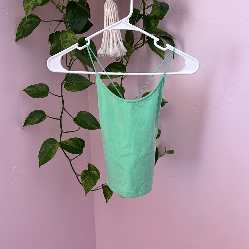 AMERICAN EAGLE - Green open back tank